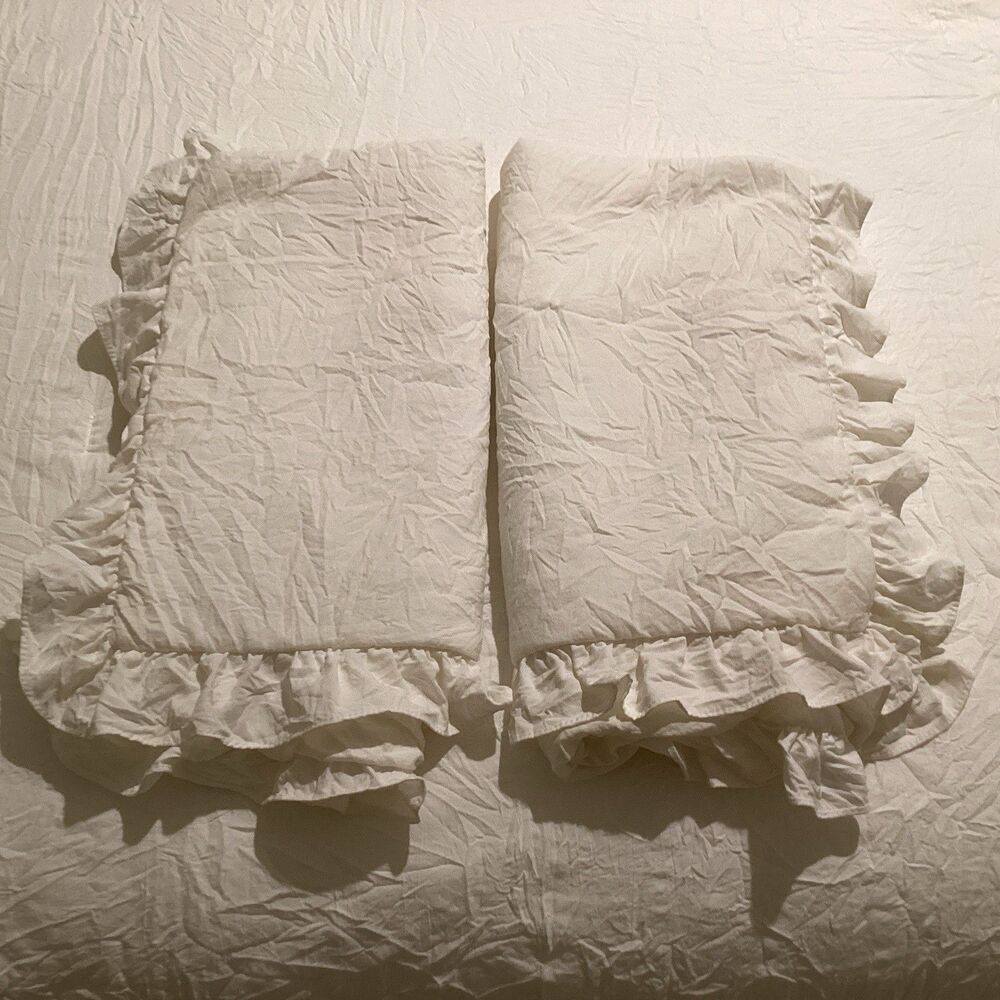 lush decor bedding king bedspread ruffle 3 piece 2 shams farmhouse - Picture 4 of 8